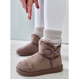 BM Botas de neve de mulher Arnette Khaki bege 2