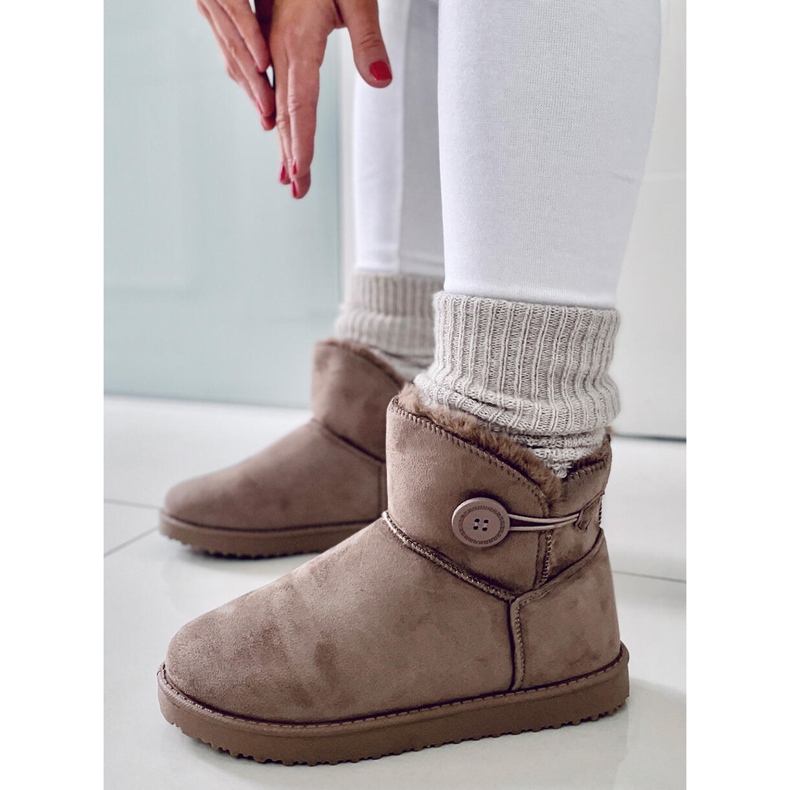 BM Botas de neve de mulher Arnette Khaki bege 2