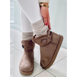 BM Botas de neve de mulher Arnette Khaki bege 1