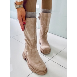 PA1 Botas rasas de mulher Slade Brown bege 2