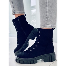 PA1 Bota Kelis Black com cadarço preto 2