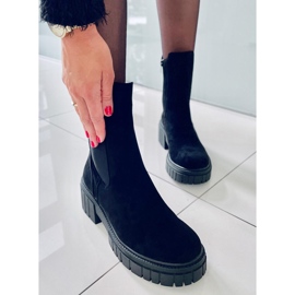 Botas Chelsea com cano alto Colbie Black preto 2