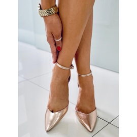 PA1 Saltos metálicos de mulher Christa Champagne dourado 2