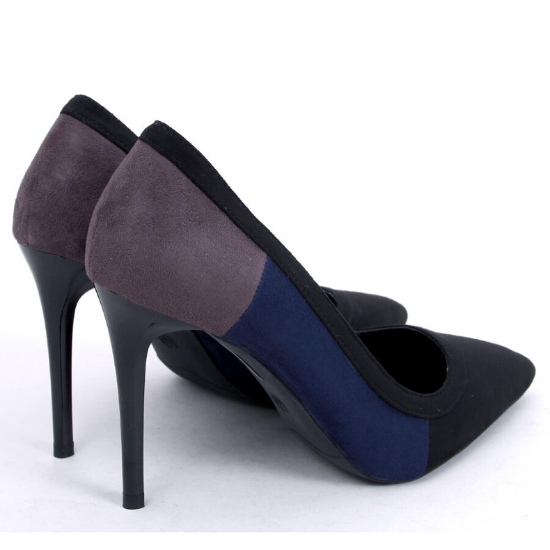 BM Stilettos tricolor LT104P PRETO / AZUL / CINZA feminino 1