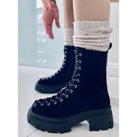 BM Botas de mulher Wayne Black com atacadores preto 1 BM Botas de mulher Wayne Black com atacadores preto 1