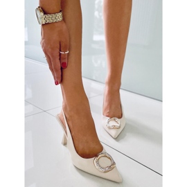 BM Sapatos de salto aberto Constance Beige bege 1 BM Sapatos de salto aberto Constance Beige bege 1