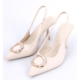BM Sapatos de salto aberto Constance Beige bege 2 BM Sapatos de salto aberto Constance Beige bege 2