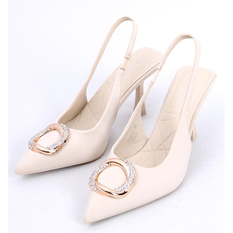 BM Sapatos de salto aberto Constance Beige bege 2 BM Sapatos de salto aberto Constance Beige bege 2