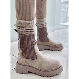 PA1 Winters Bota caqui com elástico cinza 2