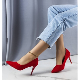 PA1 Salto Alayah vermelho em camurça ecológica 1