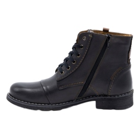Olivier 312 botas de neve pretas masculinas preto 1
