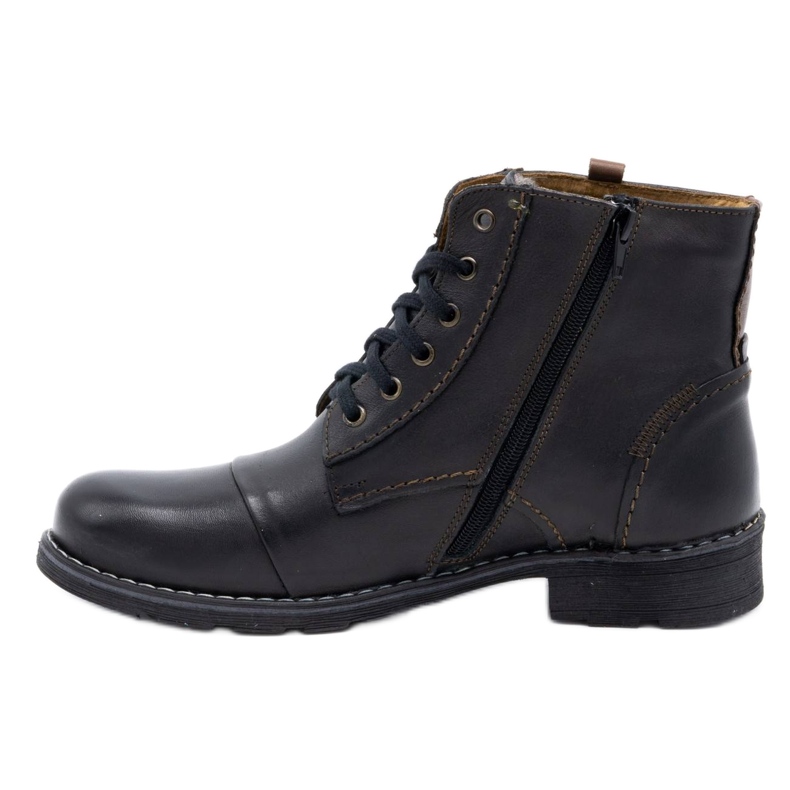 Olivier 312 botas de neve pretas masculinas preto 1