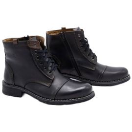 Olivier 312 botas de neve pretas masculinas preto 3
