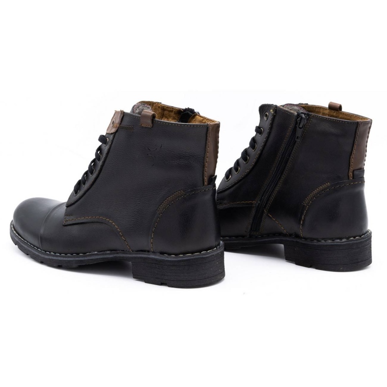 Olivier 312 botas de neve pretas masculinas preto 4