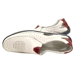 Olivier Mocassins masculinos de couro branco 901 sapatos de verão 5