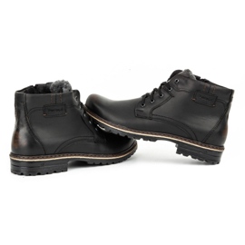 Polbut Botas de neve masculinas J35 kabir preto 2