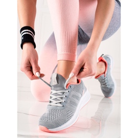 TRENDI Calçados esportivos têxteis cinza 1