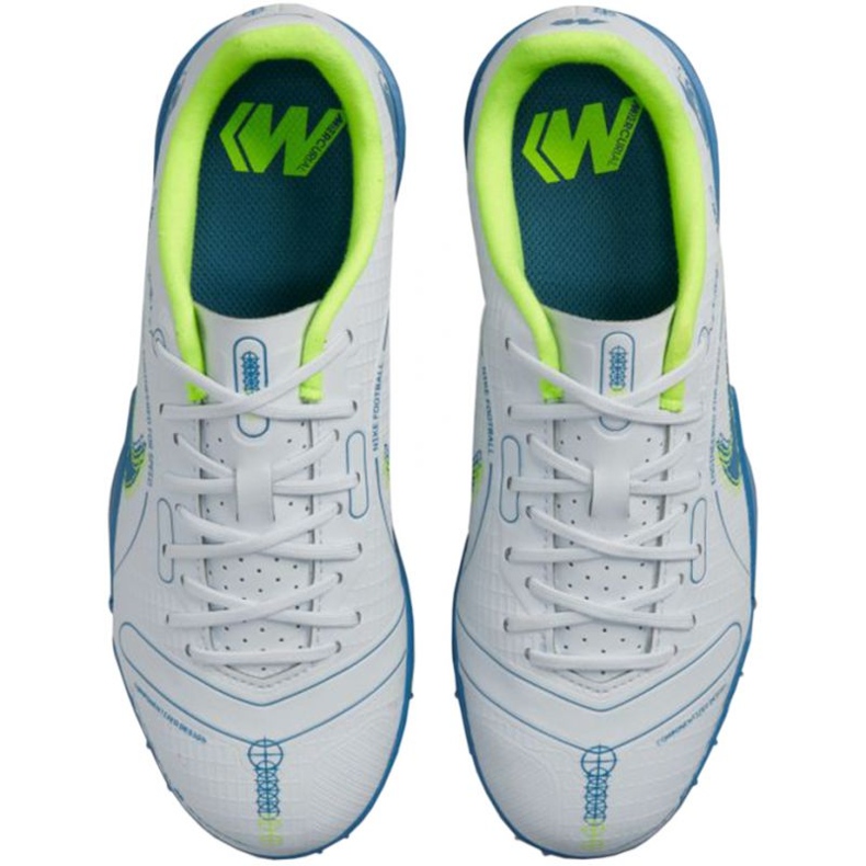 Chuteira Nike Mercurial Vapor 14 Academy Tf Jr DJ2863 054 branco branco 1 Chuteira Nike Mercurial Vapor 14 Academy Tf Jr DJ2863 054 branco branco 1