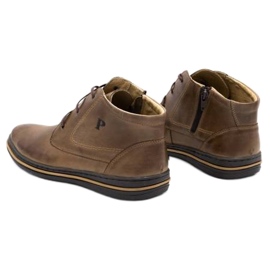 Polbut 339 sapatos masculinos marrons castanho 3