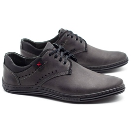 Polbut Sapatos masculinos casuais cinza 402 2