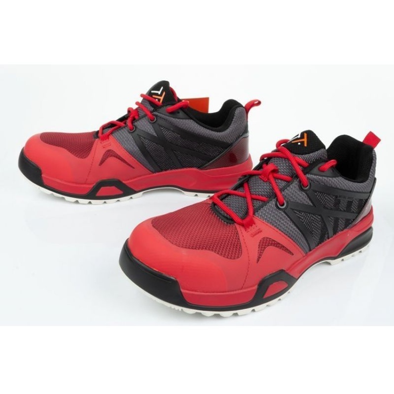 Sapatos de segurança ocupacional Regatta Tt Mortify Trainer Trk129 Vermelho preto cinza 4