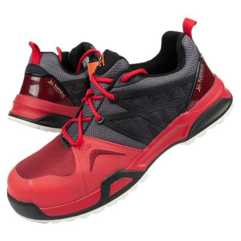 Sapatos de segurança ocupacional Regatta Tt Mortify Trainer Trk129 Vermelho preto cinza 5