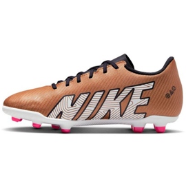 Chuteira Nike Mercurial Vapor 15 Club Qatar FG/MG Jr DR6048 810 marrom dourado 1