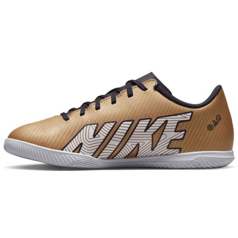 Chuteira Nike Mercurial Vapor 15 Club Qatar Ic Jr DR6051 810 marrom dourado dourado 1