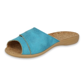 Sapatos femininos Befado pu 265D007 azul 1