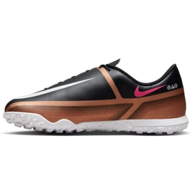 Chuteira Nike Phantom GT2 Club Qatar Tf Jr DR6064 810 marrom preto beges e marrons 1