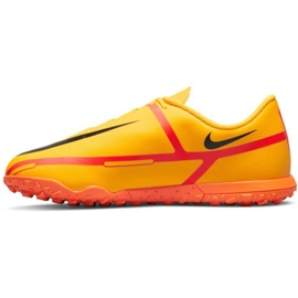 Chuteira Nike Phantom GT2 Club Tf Jr DC0827 808 laranja laranjas e tintos 1