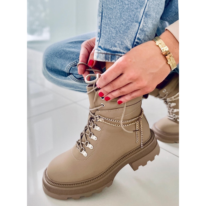 PA1 Botas de caçador de damasco Hudson bege 2