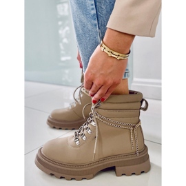 PA1 Botas de caçador de damasco Hudson bege 1