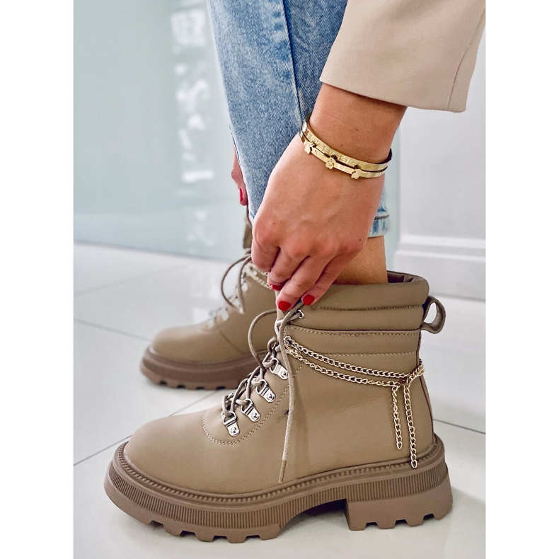 PA1 Botas de caçador de damasco Hudson bege 1