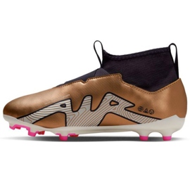 Chuteira Nike Zoom Mercurial Superfly 9 Academy Qatar FG/MG Jr DR6044 810 castanho beges e marrons 1