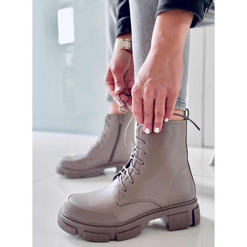 BM Botas com cadarço Coley Olive verde 1 BM Botas com cadarço Coley Olive verde 1