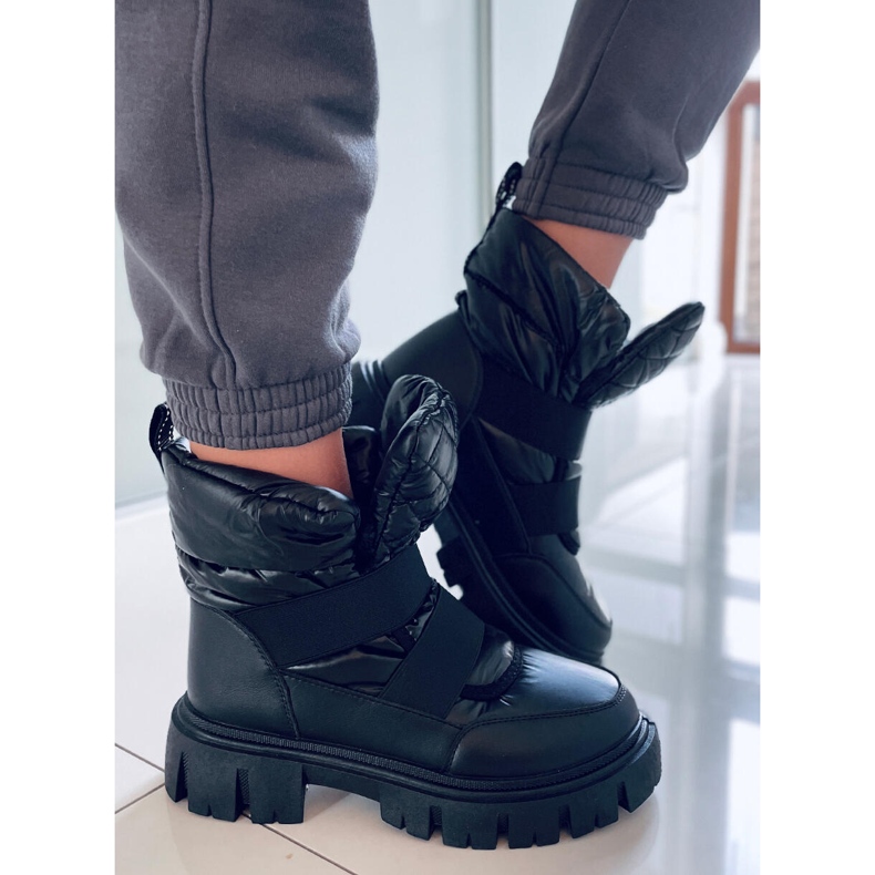 BM Botas de neve femininas Uffie Black preto 1