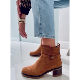 BM Bota de salto largo Aretha Camel castanho 2