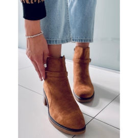 BM Bota de salto largo Aretha Camel marrom 1