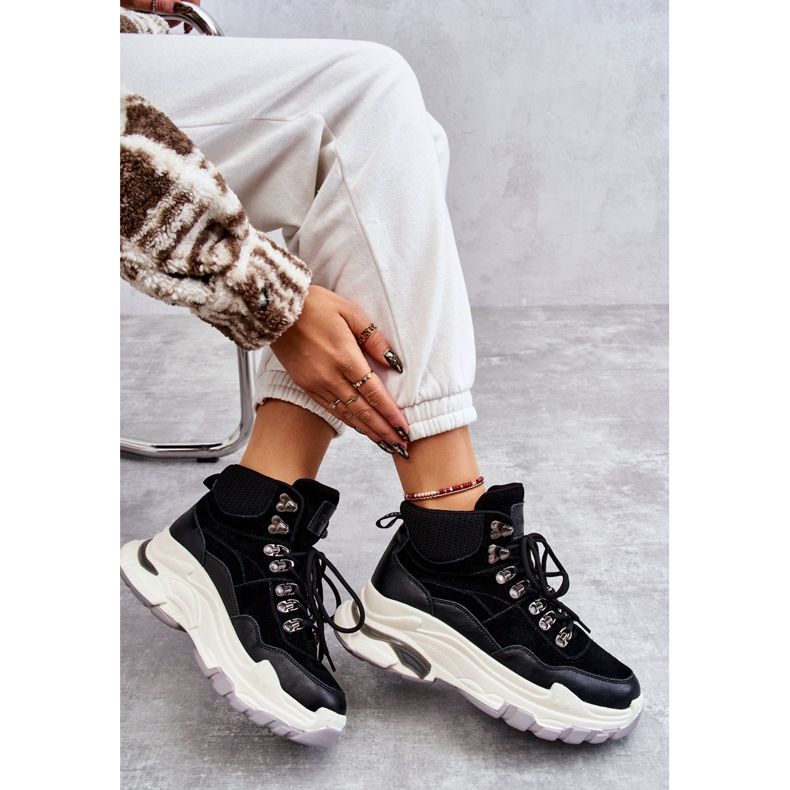 Tênis esportivo feminino GOE KK2N4098 preto 2