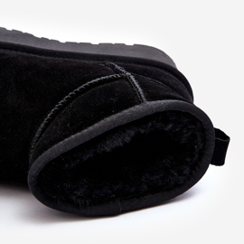 Botas de camurça da moda para neve, pretas Nucca preto 1