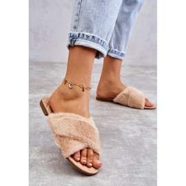 PA1 Salto baixo feminino com pele Lussie nude bege 2