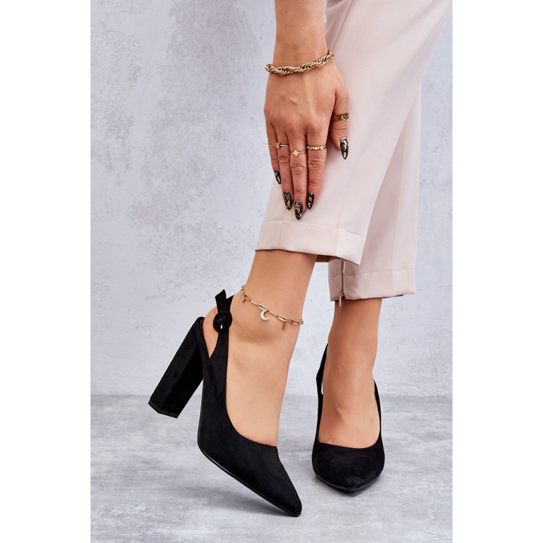 PA1 Bombas de Salto Alto Preto Alanza 1