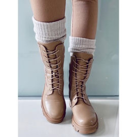 BM Trabalhadores com uma parte superior elástica Calling Khaki bege marrom 1