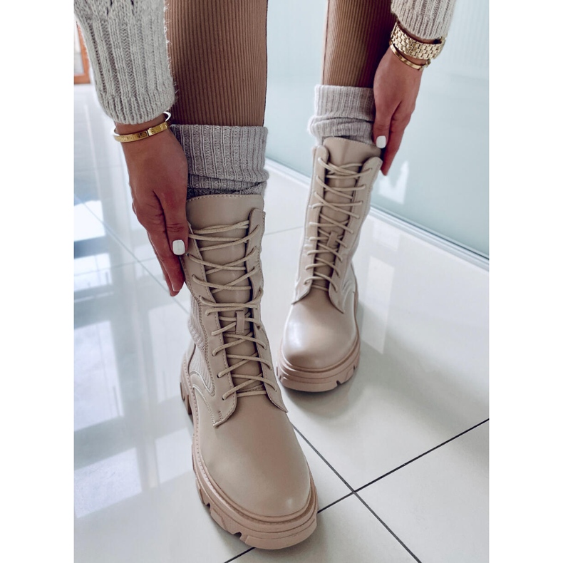 BM Trabalhadores com cabedal flexível Calling Beige bege 1