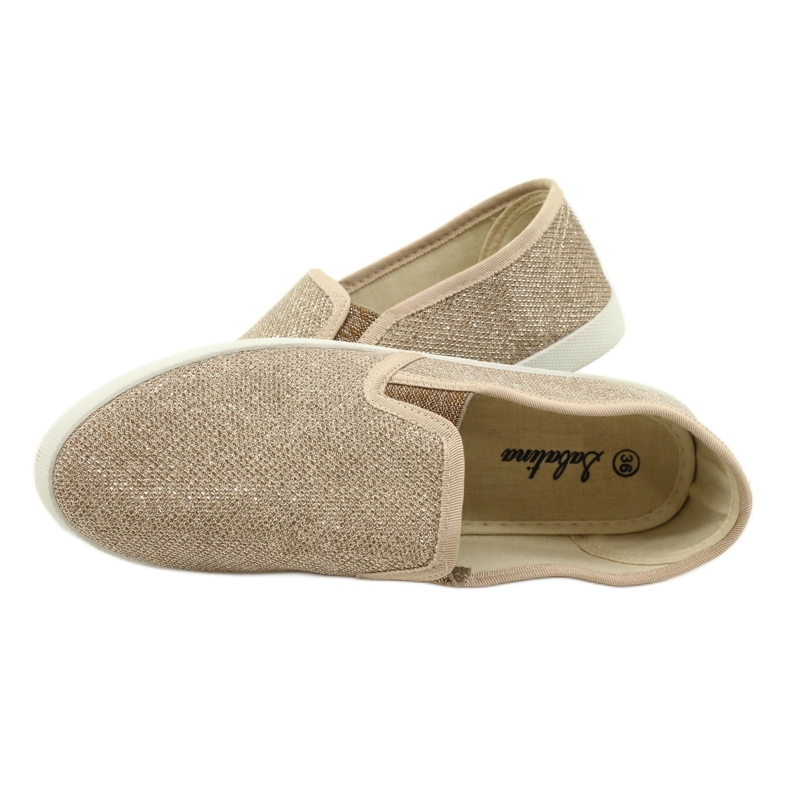 Sabatina Tênis slip-on dourado DMC-15 4