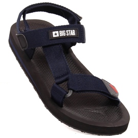 Sandálias desportivas de homem Big Star DD174718 azul marinho com velcro 1