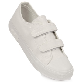 Tênis infantil com velcro branco Big Star KK374086 1