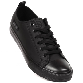 Tênis de couro ecológico masculino Big Star KK174009 preto 1