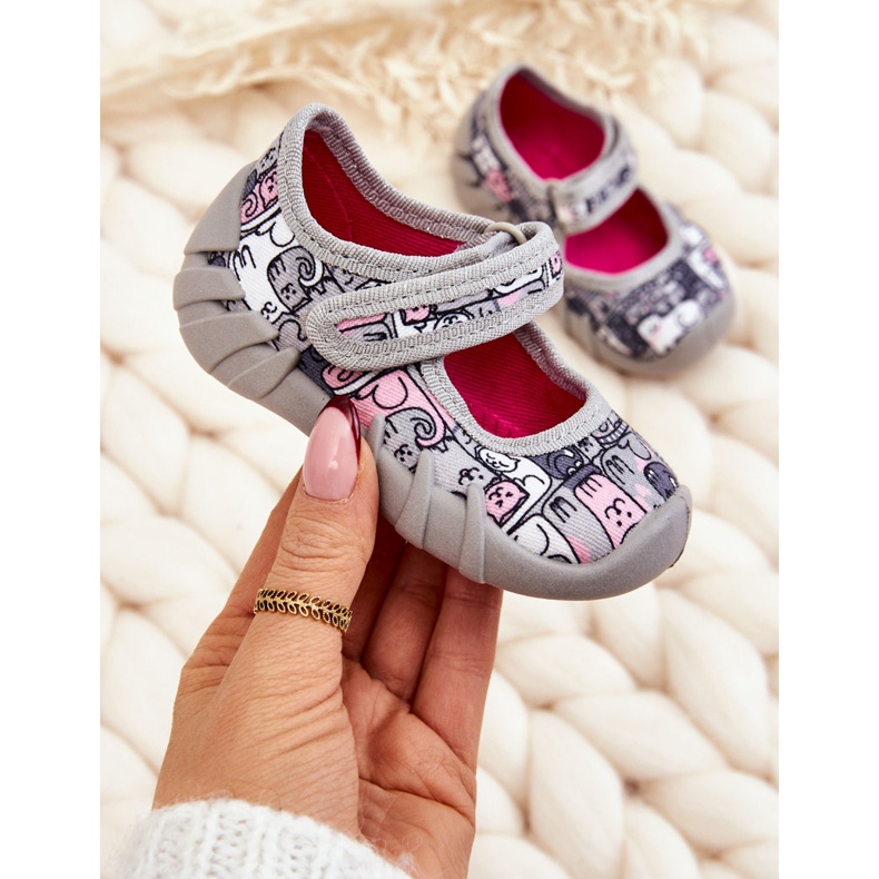 BEFADO S.A. Chinelos Bailarina Befado Kotki 109P261 Cinza 1